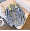 Chic Lapeled Loose-fit Denim Jacket