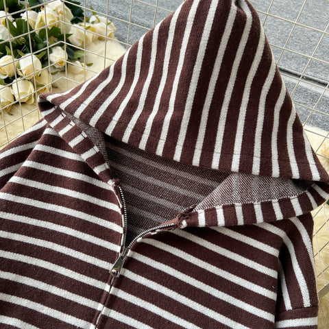 Striped Hoodie&Trousers Casual 2Pcs