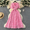 Doll Collar Embroidered Lace Dress