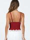 Lace Trim Color Blocking Camisole