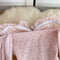 Off-shoulder Ruffled Pink Chiffon Top