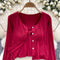 Cardigan&Knotted Camisole Knitted 2Pcs