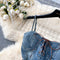 Vintage Lace-up Denim Slip Dress