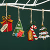 Wooden Christmas Tree Gift Bag Hanging