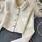 Vintage Lapeled Blazer&A-line Skirt 2Pcs