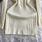 Vintage V-neck Delicate Knitted Dress