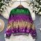 Chic Colorful Sequined Baseball Jacket