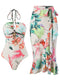 Digital printed  Halter Swimsuit