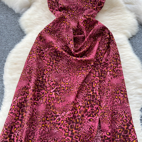 Floral Printed Split Chiffon Dress