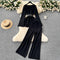 Waist-slimming Knitwear&Trousers 2Pcs