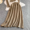 3D Knitwear&Skirt Knitted 2Pcs