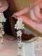 Flower Pearl Tassel Fashion Earrings