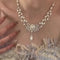 Pearls and Diamonds Baroque Style Necklace