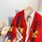 Korean Style Cartoon Thermal Cardigan