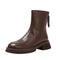 Back Zipped Skinny Martin Boots