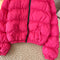 Simple Design Padded Puffy Jacket