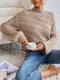 Slant Twisted Knitted Loose-fit Sweater