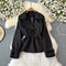 High-end Elastic Lapeled Trench Coat