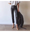 Body-shaping PU Leather Ninth Pants