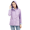 Solid Color Hooded Rain Coat