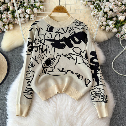 Printed Sweatshirt&Skirt Thermal 2Pcs