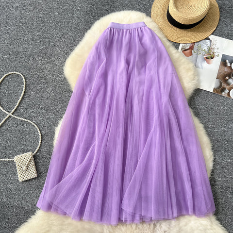 Fairy A-line Puffy Mesh Skirt