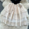 Rhinestone Studded Faux Two-pieces Dress