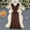 Vintage Slim-fit Fishtail Knitted Dress