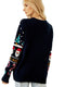 Niche Christmas Patterns Thermal Sweater