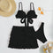 Solid Color Three-piece High wrapping Bikini