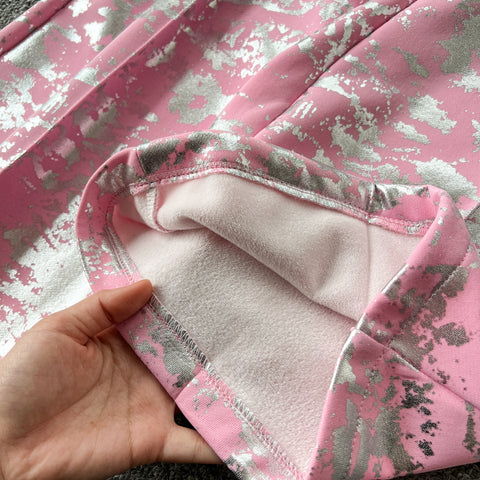 Glossy Sweatshirt&Trousers Casual 2Pcs