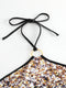 Gold Dust Retro Halter Swimwear