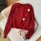 Asymmetric Twist Knitted Thermal Sweater