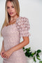 3D Patchwork Petal Lace Dress