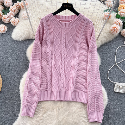 Twisted Sweater&Draped Trousers 2Pcs