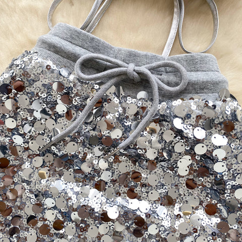 Halter Top&Skirt Sequined 2Pcs