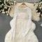 Lace Shawl&Floral Slip Dress 2Pcs