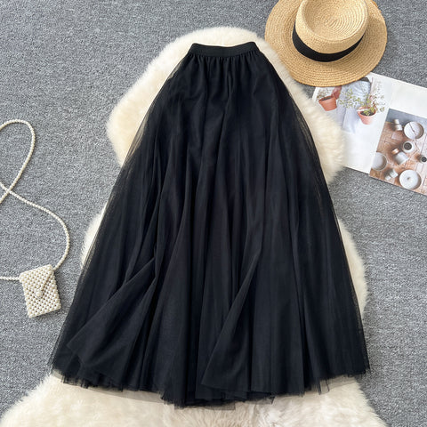 Fairy A-line Puffy Mesh Skirt
