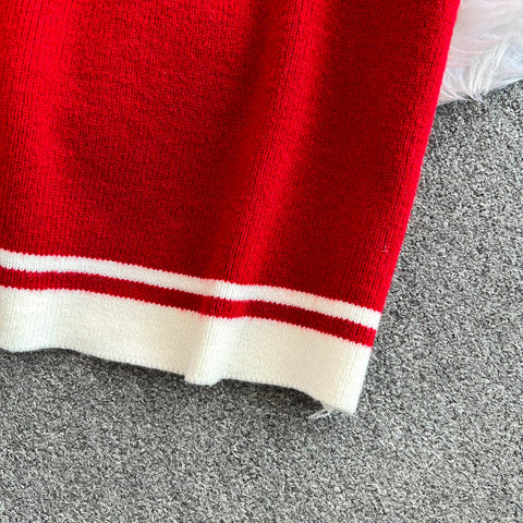 Camellia Cardigan&Skirt Knitted 2PCS