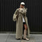 Lapeled Extra-long Elegant Trench Coat