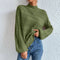 Slant Twisted Knitted Loose-fit Sweater