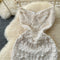 High-end Embroidered Sequined Slip Dress