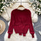 Shawl&Round Collar Cardigan Casual 2Pcs