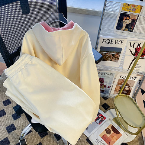 Hooded Sweatshirt&Trousers Casual 2Pcs