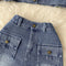 Shirt Blazer&Skirt Shorts Denim 2Pcs