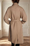 Thickened Lapel Extra-long Trench Coat