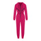 Color Blocking Hooded Jumpsuits