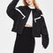 Color Blocking Elastic Pendulum Jacket