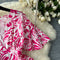 V-neck Floral Printed Eustoma Dress