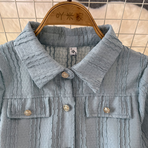 Niche Shirt&Wide-leg Trousers 2Pcs